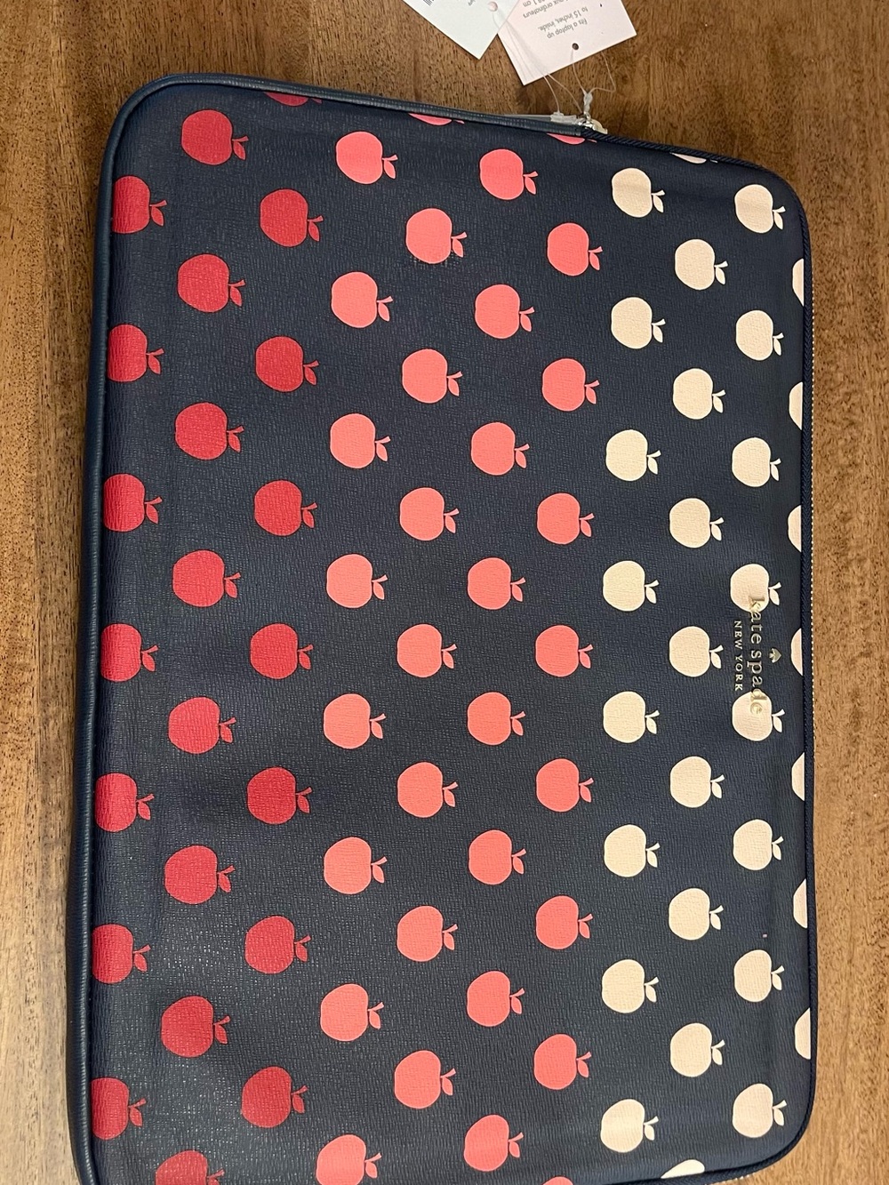 kate spade Apple Print portfolio,  Laptop Sleeve